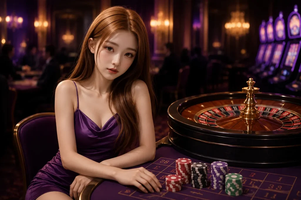 Glamorous night at the casino
